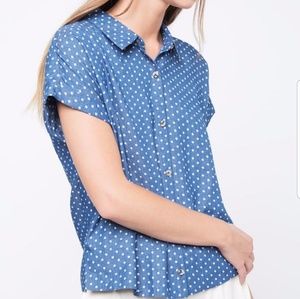 Polka Dot Button Up Shirt